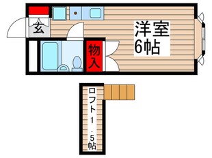 ベルピア常盤平1の物件間取画像